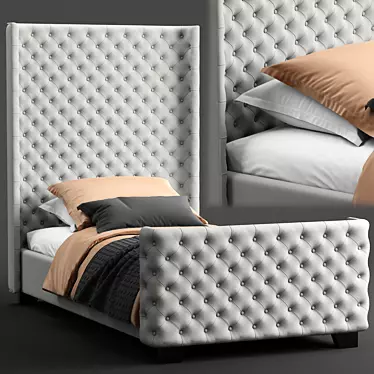 4-in-1 Single Bed: Versatile & Stylish 3D model image 1 