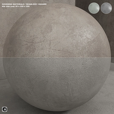 Seamless Concrete Plaster Set 3D model image 1 