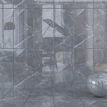 Maison Gray Wall Tiles: Multi-Texture, 60x120cm, Corona Render 3D model image 1 