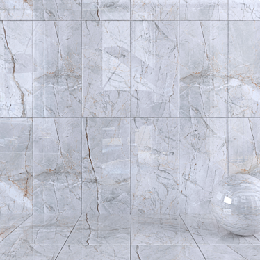 Modern Grey Wall Tiles Set - Quest 3D model image 1 