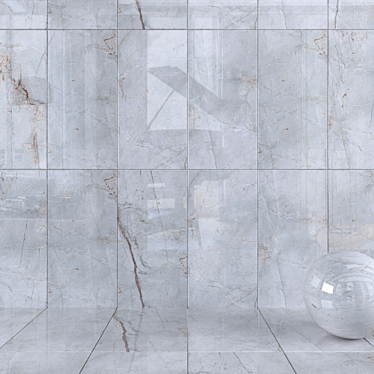 Quest Grey Wall Tiles: Multi-Texture, Corona Material 3D model image 1 