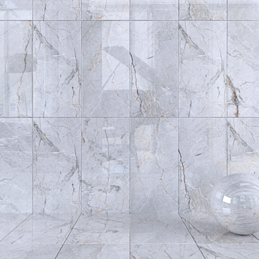 Quest Gray Wall Tiles: Modern Multi-Texture Design 3D model image 1 