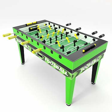 Classic Tabletop Foosball Game 3D model image 1 