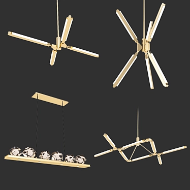 Title: Modern Collection Chandeliers 3D model image 1 