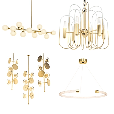 Modern Chandelier Collection 3D model image 1 