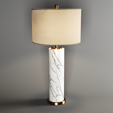 Contemporary Ceramic Table Lamp 3D model image 1 