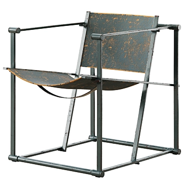 Sleek FM60 Cubic Chair: Dutch Design 3D model image 1 