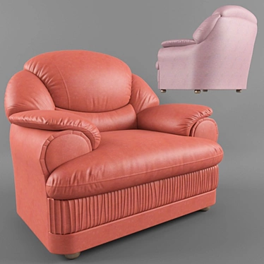 Luxury Baron Armchair 3D model image 1 