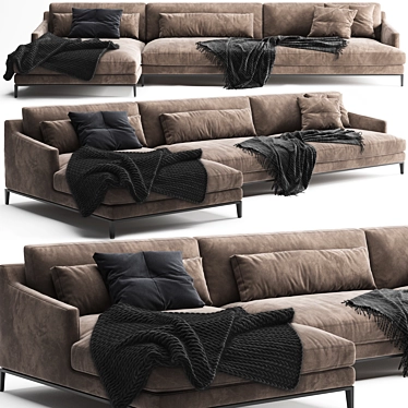 Modern Poliform Bellport Sofa 3D model image 1 