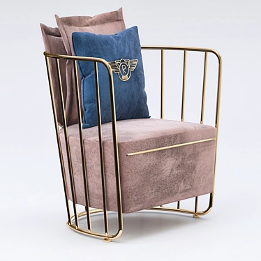 Sleek Modern Chair: KK00153 3D model image 1 