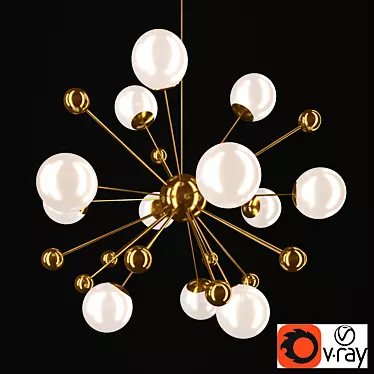 Diciotto sputnik chandelier