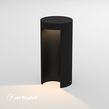 Outdoor LED Pathway Light - Black 3D model image 1 