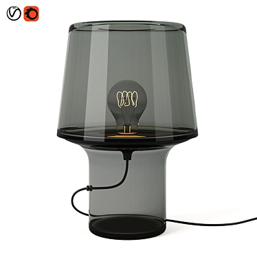 Muuto Cozy Grey Lamp 3D model image 1 