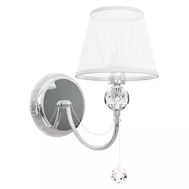 Freya Chrome Wall Lamp 3D model image 1 