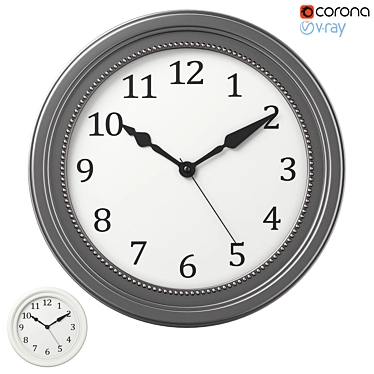 Minimalist Sandrum Wall Clock 3D model image 1 