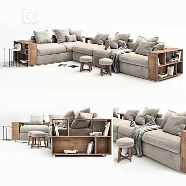 Turbo Soft Groundpiece Sofa 3D model image 1 