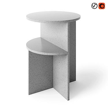 Title: Muuto Halves Modern Side Table 3D model image 1 