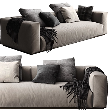 Flexform Lario 8-Part Sofa 3D model image 1 