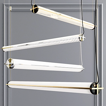 Suspended LED Lighting: Metropolis 3D model image 1 