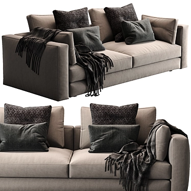 Elegant Myplace Flou Sofa 3D model image 1 