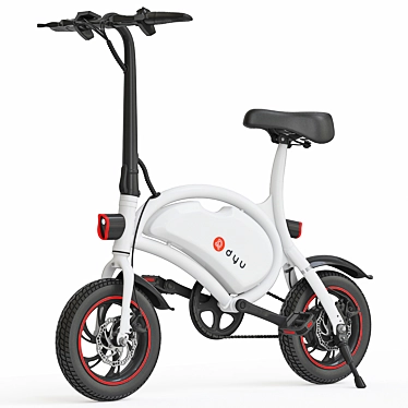 DYU D2 Plus: Foldable E-Bike with Smart Features 3D model image 1 