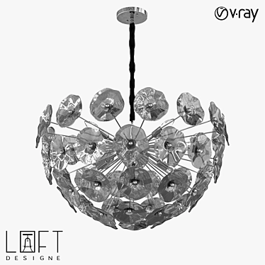 Elegant LoftDesigne Pendant Lamp 3D model image 1 