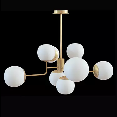 Modern Chandelier: Erich Mod221-Pl-08-G 3D model image 1 