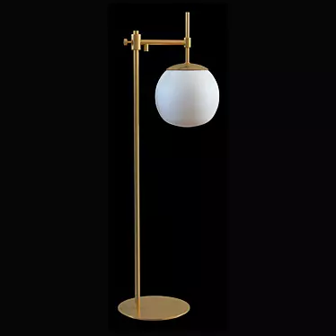 Modern Brass Table Lamp 3D model image 1 