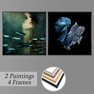 Abstract Masterpiece Wall Prints 3D model image 1 