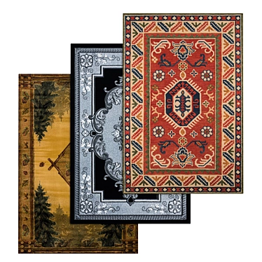 Luxury Carpets Set 3D model image 1 