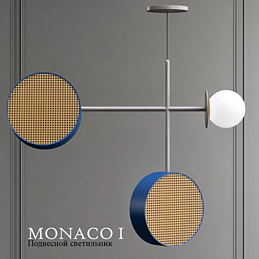 Contemporary Monaco Pendant Light 3D model image 1 