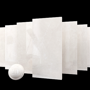 Elegant Ivory Marble Set 3D model image 1 