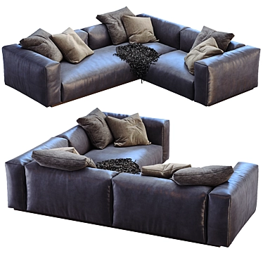 Modern Flexform Lario Sofa 3D model image 1 