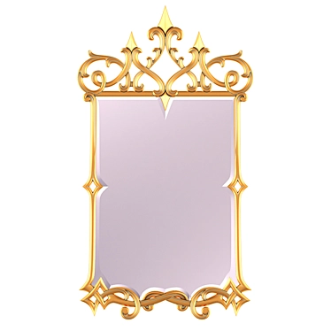 Elegant Mirandela Baroque Mirror 3D model image 1 