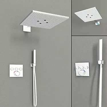 Grohe Rainshower: SmartControl Shower Set 3D model image 1 