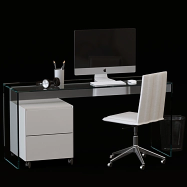 Efficient Workstation Set 3D model image 1 