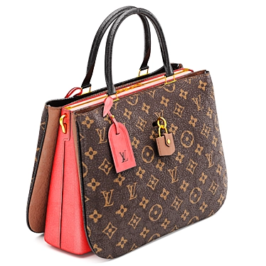 Luxurious Louis Vuitton Millefeuille Bag 3D model image 1 