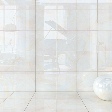 Kristal Bone Wall Tiles - Set of 2 3D model image 1 