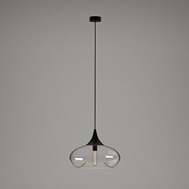 Modern Glass Ceiling Light 3D model image 1 