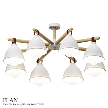 Scandinavian Style Pendant Light 3D model image 1 