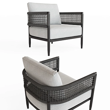 Elegant Verona Lounge Chair 3D model image 1 