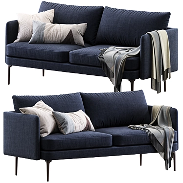 Auburn Sofa: Modern Comfort in Auburn 3D model image 1 