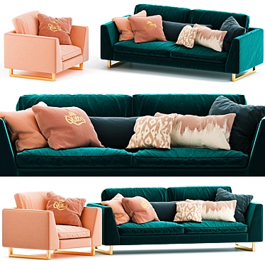 Jasper Corner Sofa 3D model image 1 