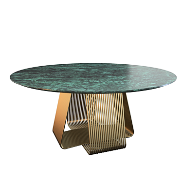 Elegant Alyson Round Dining Table 3D model image 1 