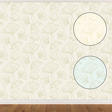 Seamless Wallpaper Set - 3 Colors 3D model image 1 