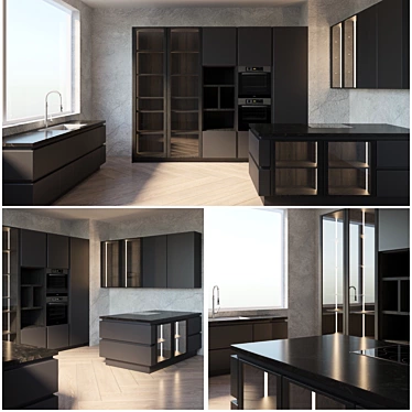 Sleek Modern Kitchen: Maria Intuit 3D model image 1 