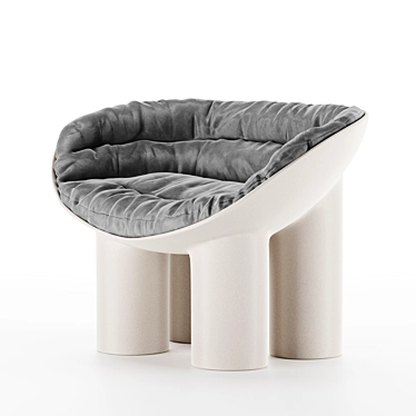 Faye TOOGOOD Roly-Poly Chair: Sleek Fibreglass Seating 3D model image 1 