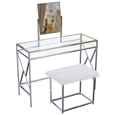 Elegant Mazzone Vanity Set 3D model image 1 