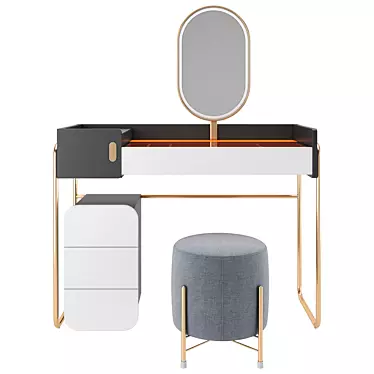Elegant Vanity Table - Timeless Design 3D model image 1 