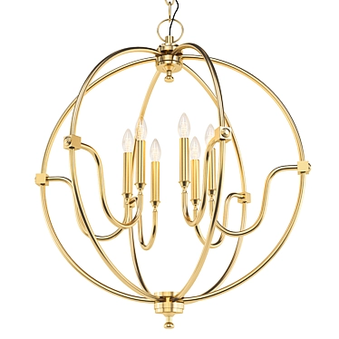 Modern Classic Wilmoth Chandelier 3D model image 1 